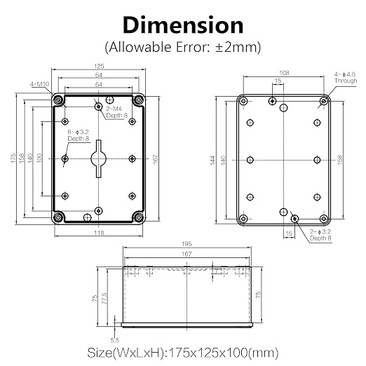 Junction Box IP67 Waterproof Dustproof ABS Plastic Project Box - Image 6