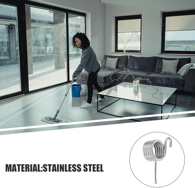 COHEALI 2 Pcs Stainless Steel Metal Mop Cleaning Mop Drain Basket Spring - Image 3