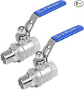 2 Pack 3/4" Full Port Ball Valve NPT Male x Female 304 Stainless Steel Heavy by SKLSSVF