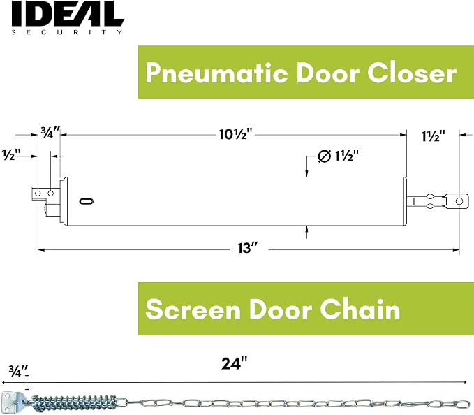 Ideal Security Heavy Duty Storm Door Closer - Image 5