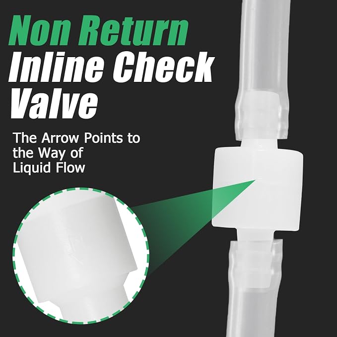 Luomorgo 5/16" Inline Check Valve, One-Way Non-Return Air Check Valve | 2 Pcs - Image 2