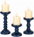 Wood Candle Holder for Pillar, Table Centerpiece, Tall Shabby Chic Decor by CANDELDO