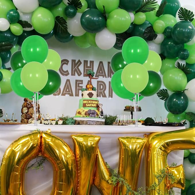 TONIFUL 4 Set Green Balloon Stand Balloon Centerpiece - Image 5