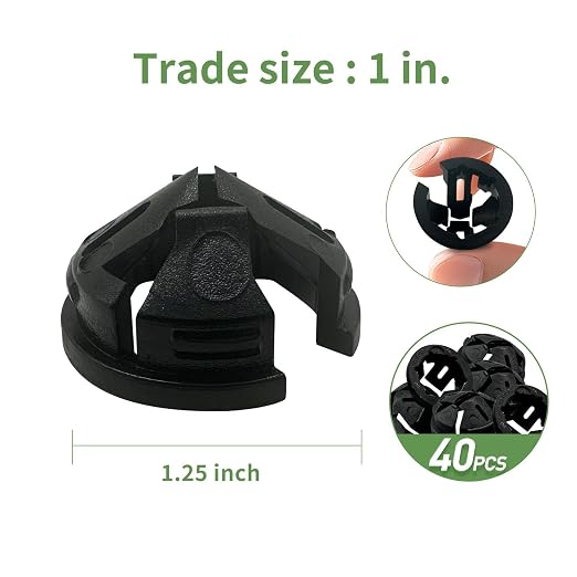 Electrical Box Knockout Plugs Junction Box Adapter Clap Connectors Non-metallic - Image 2