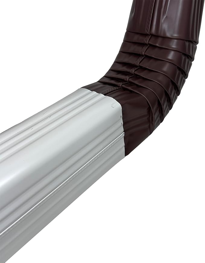 Transition A to B Aluminum Gutter Elbow, 3x4 Inch - Image 3