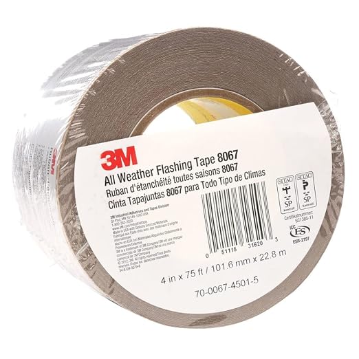 3M All Weather Flashing Tape 8067, 4 in x 75 ft, 1 Roll | Waterproof flashing by 3MIndustrial