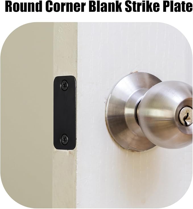 Blulu 1 Set Door Hole Cover Plate Blank Strike Filler Plate, Increase Home - Image 4
