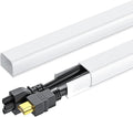 Yecaye 142in Wall Cord Hider for 2-3 Cords, W0.94in H0.47in, On-Wall Cord Cover by Yecaye
