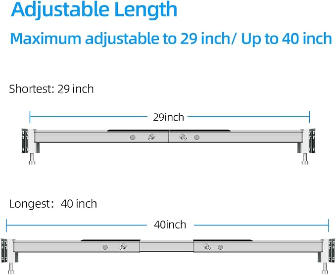 Qualward Undermount Sink Brackets, Adjustable Undermount Sink Support, - Image 4