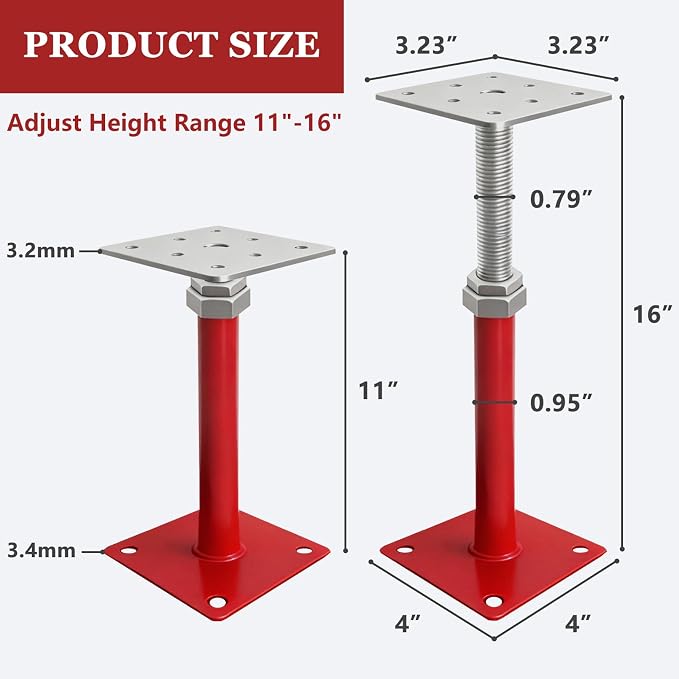 4 Pack House Jacks for Leveling, Construction - Image 7