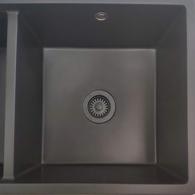 EADOT 3-1/2 Inch Polymer Black Sink Drain Assembly - Image 4