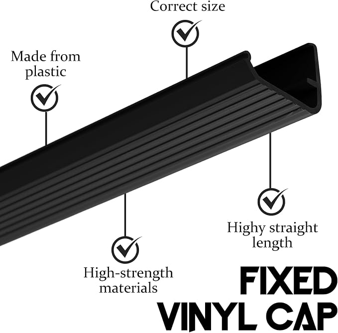 Briwooody 2 Packs Residential Threshold Cap 36'' Traditional Fixed Vinyl Cap - Image 5