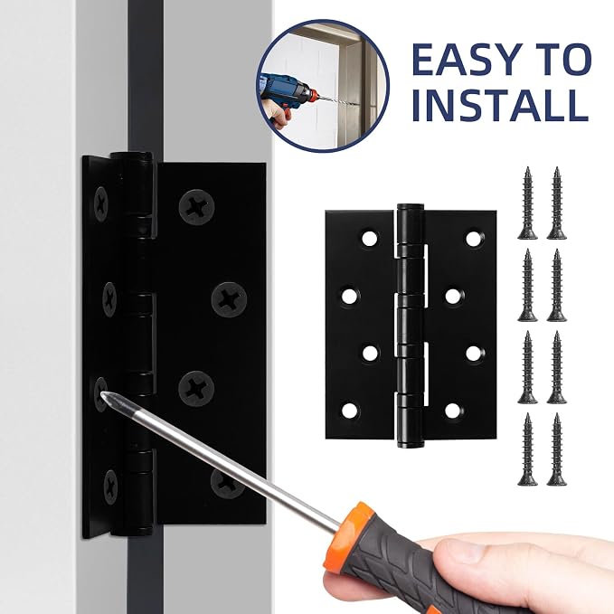 6 Pack Ball Bearing Door Hinges - Image 6