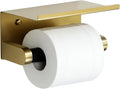 Alise Toilet Paper Holder with Shelf Wall Mount Adhesive or Screw in by Alise