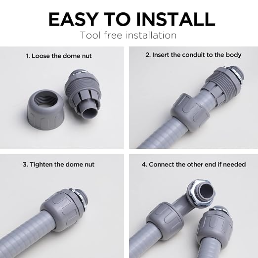 Conduit Connectors, 1/2 Inch, Non-Metallic, - Image 6