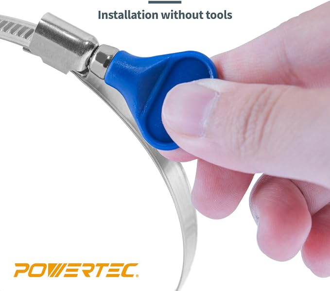 POWERTEC 70127-P3 2-1/2 Inch Key Hose Clamp, Thumb Screw Key Adjustable - Image 4