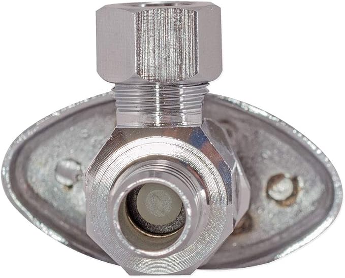 Eastman 1/2 inch Crimp PEX x 3/8 inch OD Compression Multi-Turn Angle Stop Valve - Image 4