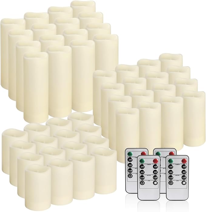 48- Pack of 3 Sizes of LED Flameless Candles.This Candle is Suitable - Image 3