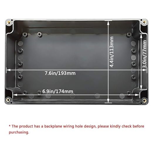 Project Box ABS Plastic IP65 Waterproof Dustproof Electrical Junction Box - Image 2
