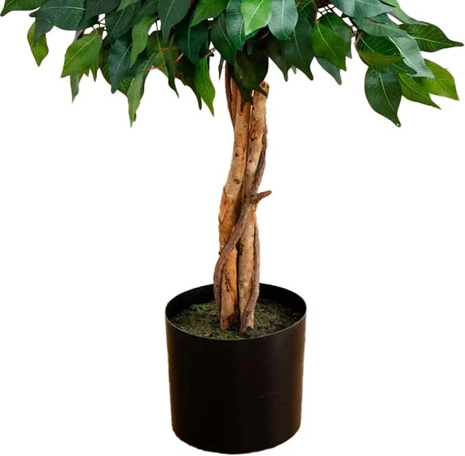 Nearly Natural 4 ft Artificial Triple Trunk Ficus Tree - Image 5