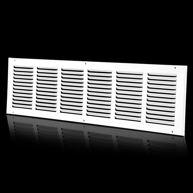30"W x 8"H Steel Return Air Grille, Air Return Vent Cover by Hathoro