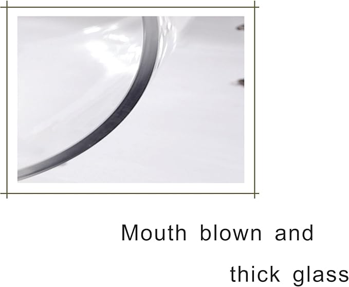 6" Wide 8" High Large Hand Blown Sturdy Clear Cylinder Glass Vase, Centerpiece - Image 3