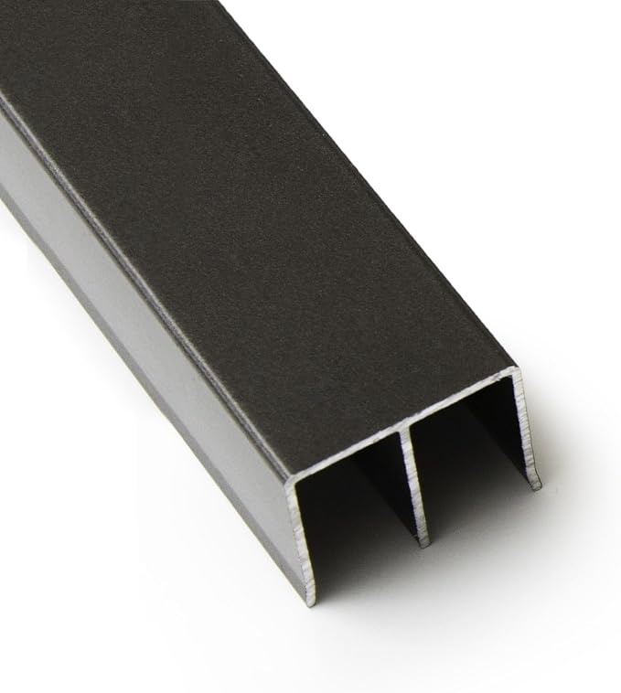Top Double Channel Track for Bypass & French Sliding Screen Doors, Aluminum | by MetroScreenworks