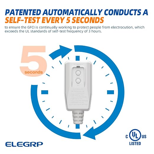 ELEGRP G1215PA G20PAS Patented Auto Monitoring GFCI Replacement Plug Assembly - Image 2