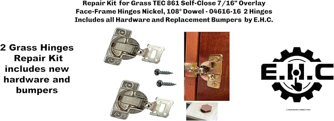E.H.C. Face-Frame Cabinet Hinge Repair Kit - Image 2