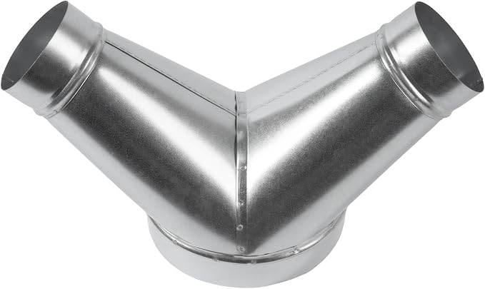 8" inch to 4" inch Branches Y-Shape Ducting Splitter by RepaMarket