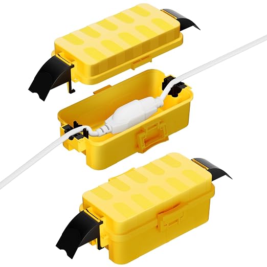 2 Pack IP55 Small Outdoor Electrical Box Waterproof by FLEMOON