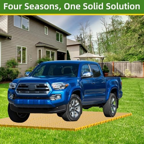 10 Pcs 15.7" x 15.7" Heavy Duty Ground Protection Mats, Interlocking Non-Slip - Image 7