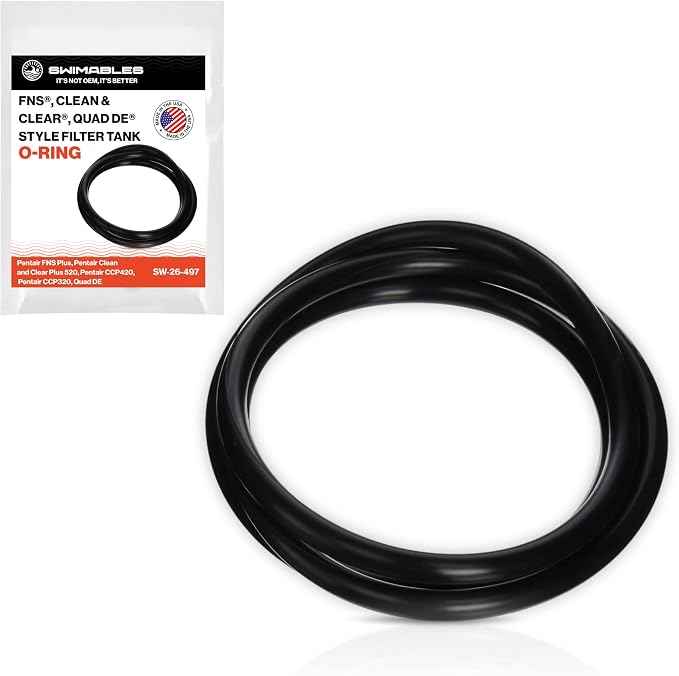 39010200 Tank Clamp O-Ring Replacement Pool & Spa D. E. Filter, Replacement by Swimables