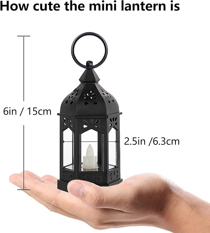 Hewory 10PCS Black Mini Halloween Lanterns - Image 4
