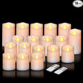 Artmarry Flameless Candles Outdoor Indoor Pillars Battery Operated Flickering by Artmarry