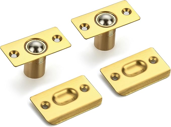 Ravinte Gold Door Ball Catch, Closet Door Latch Adjustable, 4 Pack | Solid - Image 9