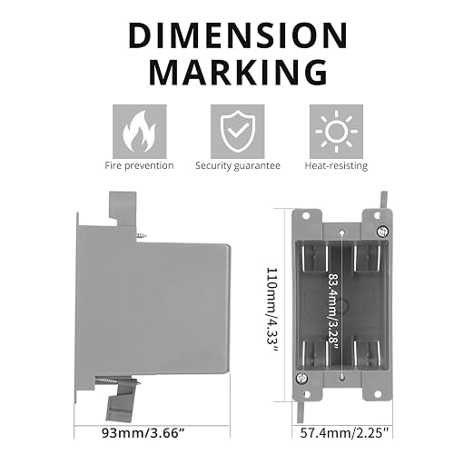 Old Work 1 Gang Outlet Box, 4.33 Inch Length By 2.32 Inch Width By 3.7 Inch - Image 2