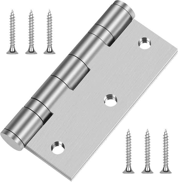 3in x 2.5in 304SS Door Hinges, Square Corners, Non Removable Pin, - Image 4