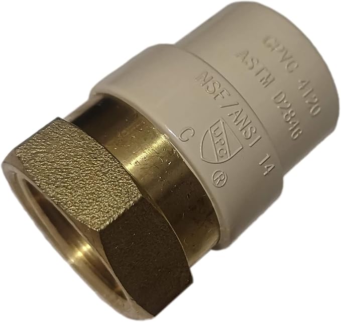 1 Pack XFITTING 3/4 in Female NPT x 3/4 in CPVC Adapter by XFITTING