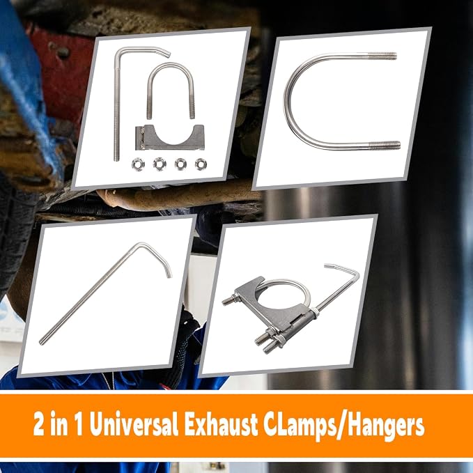 Stainless Steel 2.5" 2-1/2 Inch Exhaust Clamps - Image 4