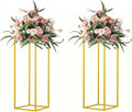 23.6inch 2 pcs Column Vases Gold Centerpieces by MEISHAONV
