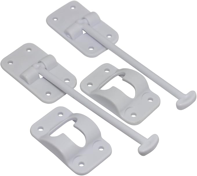 2 Pack: RV T-Style Door Holder Catch 6" by HamiltonBowes