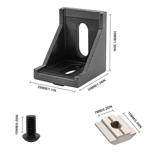 24pcs 3030 Aluminum Extrusion Corner Bracket Black - Image 2