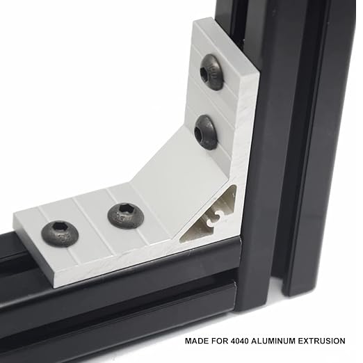 12pcs 2040 Corner Bracket Angle Aluminum Extrusion Hardware Silver | 2040 - Image 5
