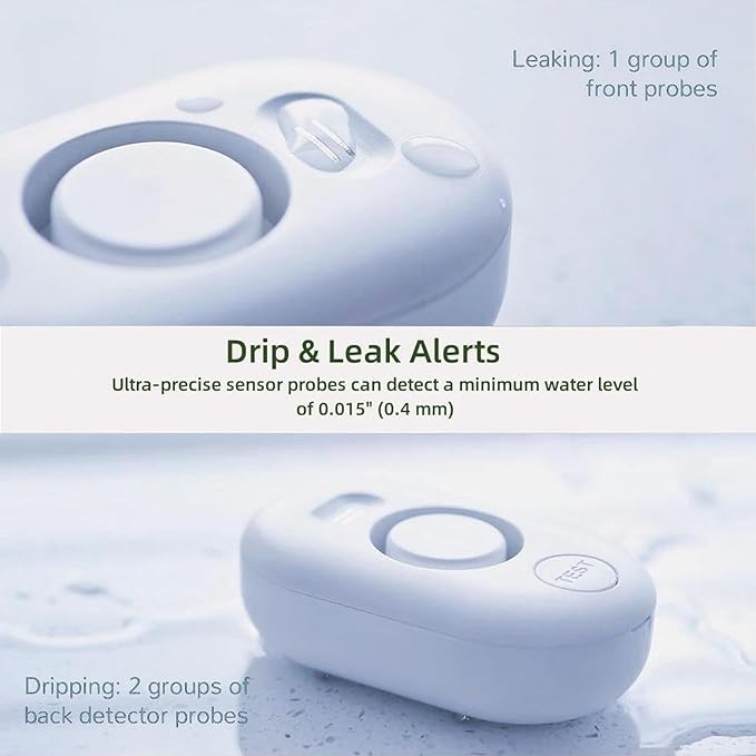 5 Pack Water Leak Detectors for Home, 100dB Water Sensor Alarm for Basement | - Image 2