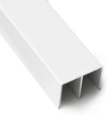 Top Double Channel Track for Bypass & French Sliding Screen Doors, Aluminum | by MetroScreenworks