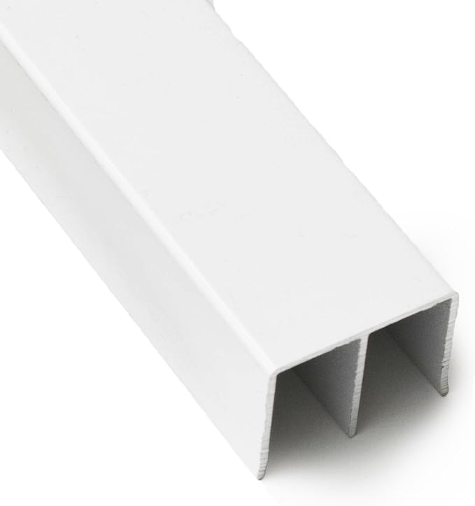 Top Double Channel Track for Bypass & French Sliding Screen Doors, Aluminum | by MetroScreenworks