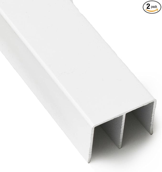 Top Double Channel Track for Bypass & French Sliding Screen Doors, Aluminum | by MetroScreenworks