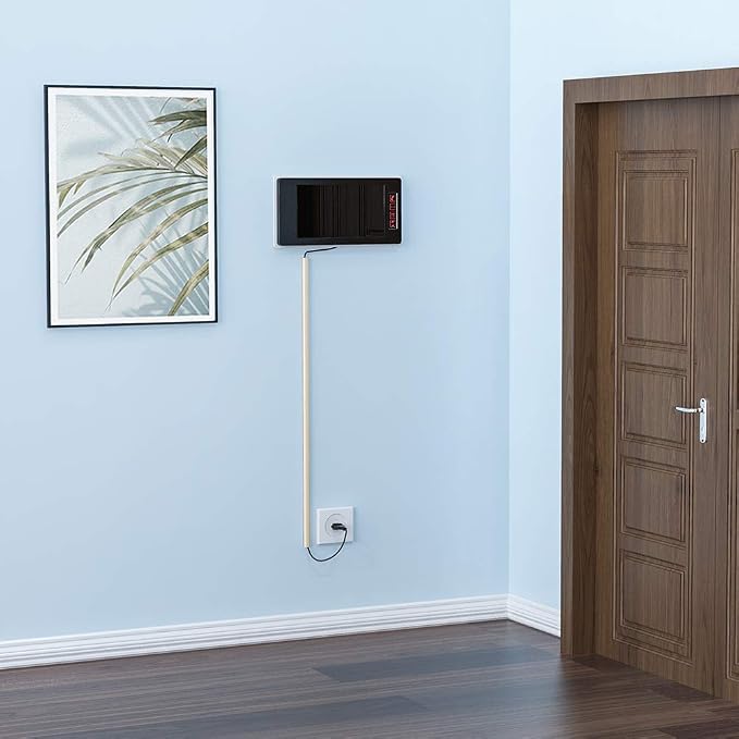 Yecaye 128in Mini Cord Hider, On-Wall Cord Cover, W0.5in H0.31in, Cable - Image 4