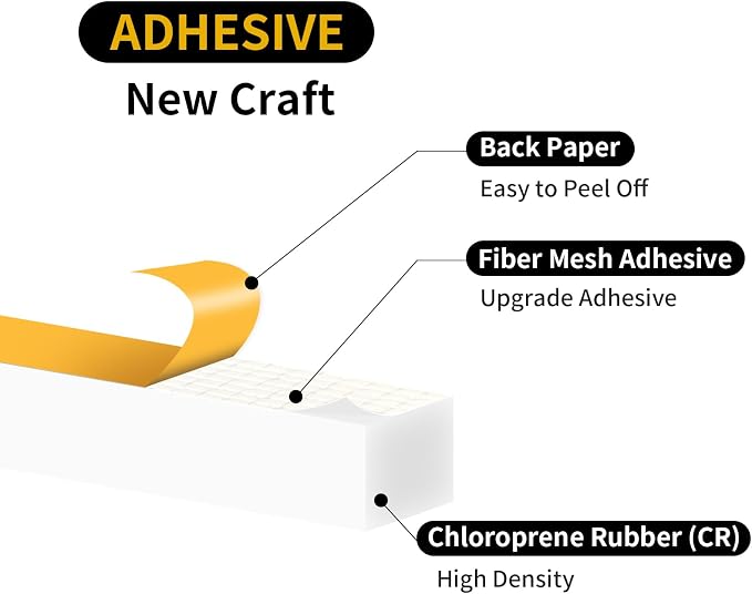 Weather Stripping Door Seal, High Density CR, 1/4 in x 1/4 in x 33 Ft | Weather - Image 4